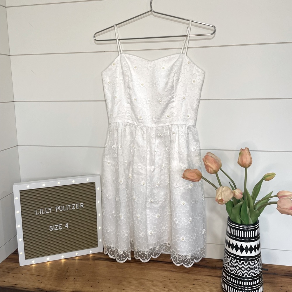 Lilly Pulitzer Floral Lace Dress